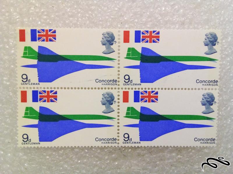 بلوک تمبر ارزشمند قدیمی انگلستان (58)
