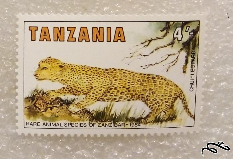 تمبر باارزش کلاسیک ۱۹۸۴ تانزانیا . ببر (۹۷)۹