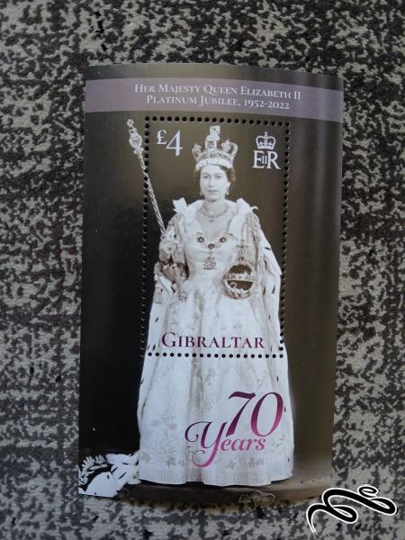 جشن پلاتین ملکه الیزابت جبل الطارق ۲۰۲۲  سایز ۶در۹
