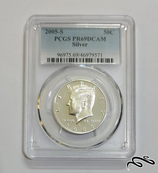 سکه نقره نیم دلاری کندی آمریکا 2005