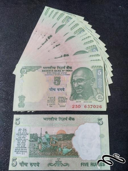 10 برگ  10 روپیه هند 2009 بانکی و بسیار زیبا ویژه همکار