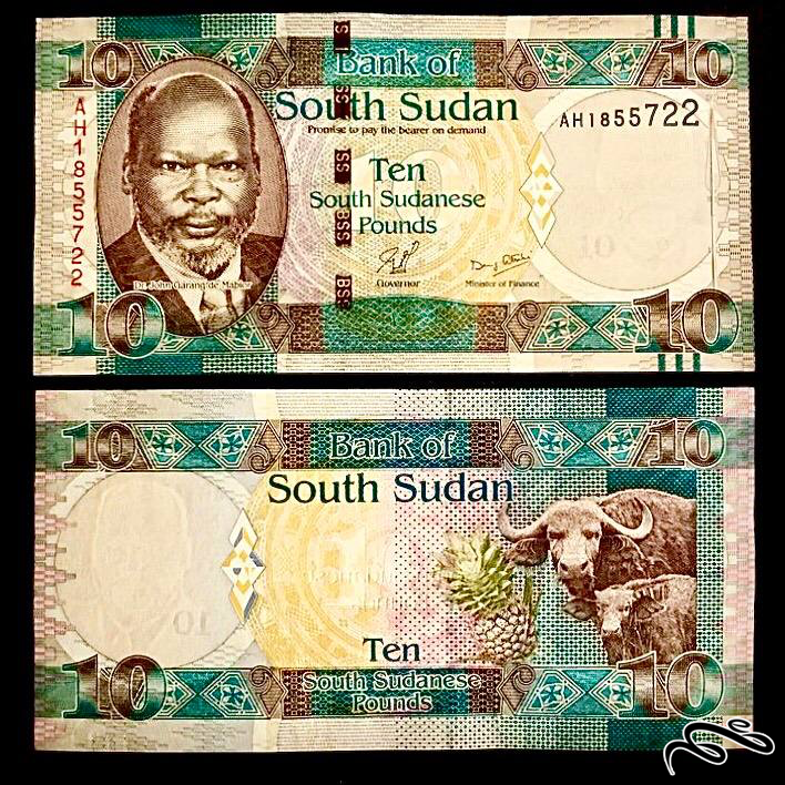 تک برگ بانکی 10 پوند سودان سری 2011 رنگ آبی