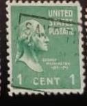 تمبر زیبای قدیمی ۱ سنت امریکا شخصیت . باطله (۹۴)۰
