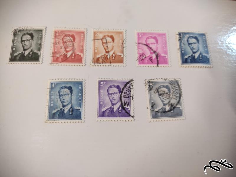 ست هشت تایی تمبر از کشور بلژیک