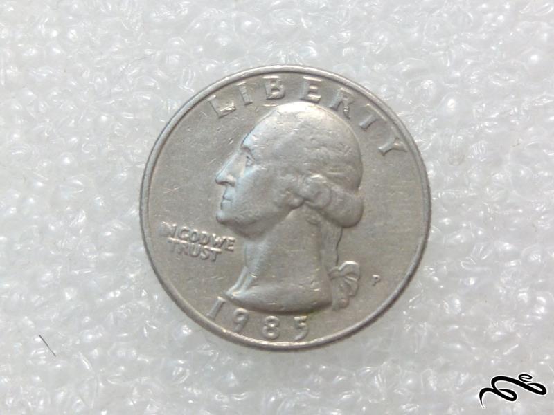 سکه زیبای کوارتر دلار 1985 امریکا (3)349