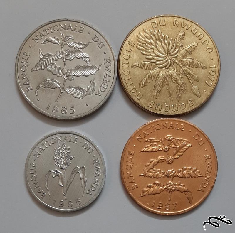 ست کامل سکه های قدیم روآندا