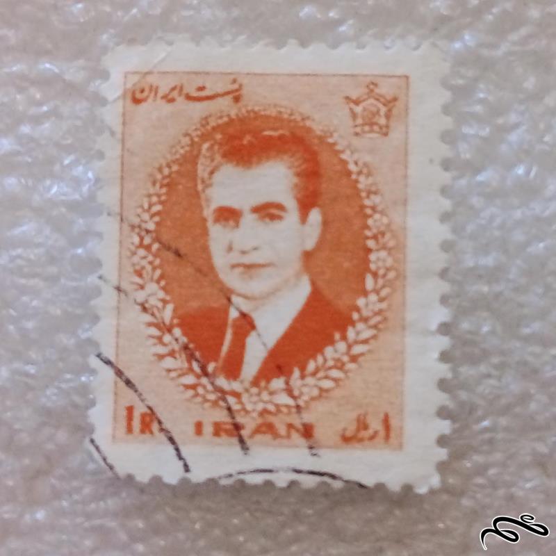 تمبر 1344 پهلوی دوازدهم پستی 1 ریال باطله (92)1
