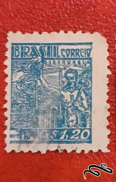 تمبر زیبای قدیمی کلاسیک برزیل . باطله (۹۳)۴