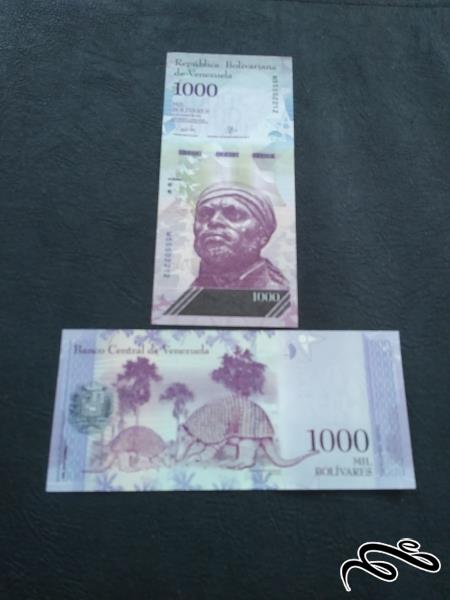 جفت 1000 بولیوار جدید ونزوئلا بانکی