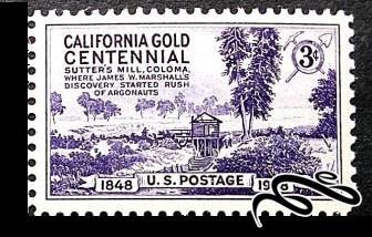 تمبر باارزش قدیمی 3 سنت 1948 امریکا . کالیفرنیا (94)2+