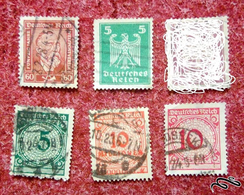 5 تمبر زیبا و ارزشمند28-1924خارجی آلمان رایش (23)11
