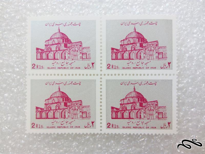 بلوک تمبر باارزش 2 ریال پستی مسجد جامع ارومیه (88)+