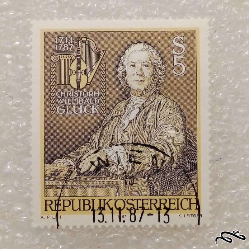 تمبر باارزش قدیمی 1987 اتریش (99)0