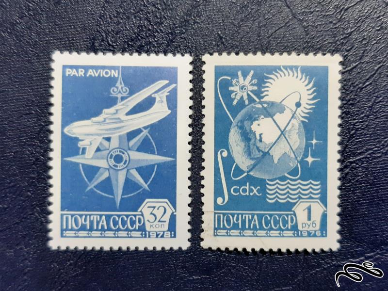 تمبر  فضایی روسیه - 1978 و 1976