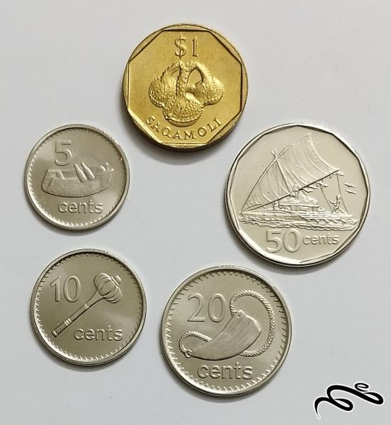 ست کامل سکه های فیجی