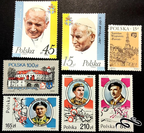 تمبرهای ارزشمند لهستان دهه ی 60 تا 80 میلادی!  3 رقم پیشاهنگی!