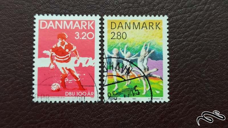 2 تمبر دانمارک (کد 28)