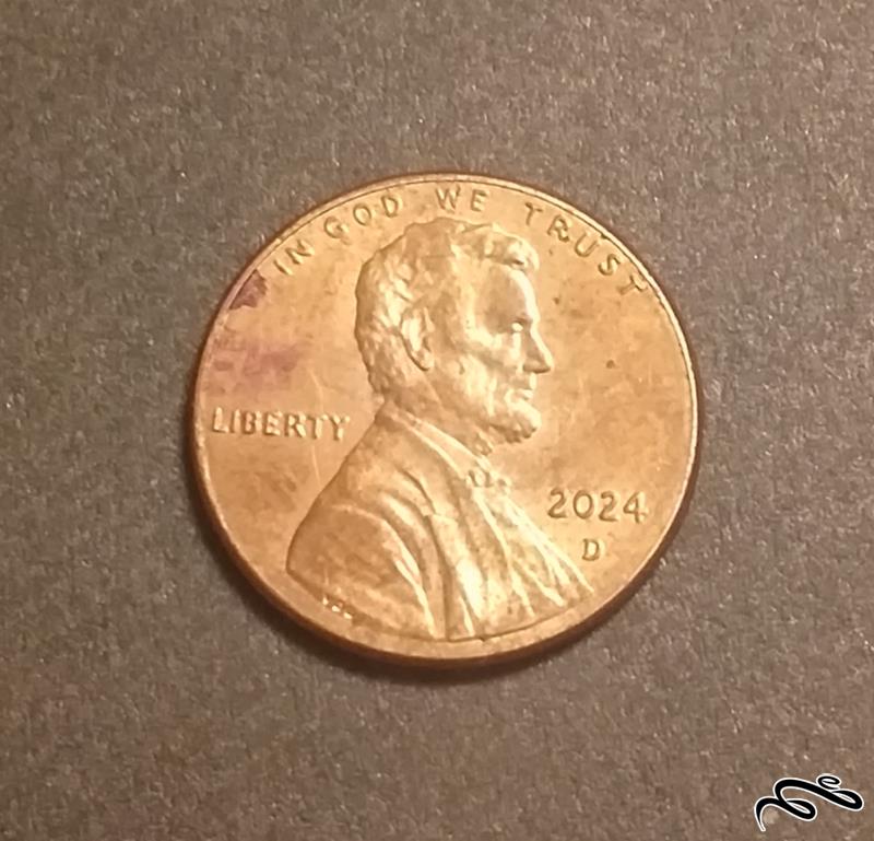 سکه 1 سنت آمریکا 2024