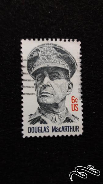 تمبر خارجی کلاسیک و قدیمی ایالات متحده آمریکا ژنرال مک آرتور