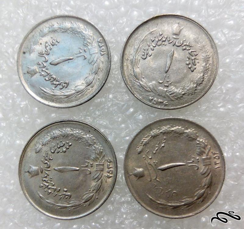 4 سکه 1 ریال پهلوی (0)57 F