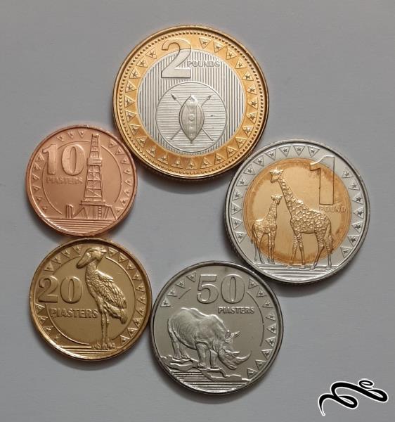 ست کامل سکه های سودان جنوبی