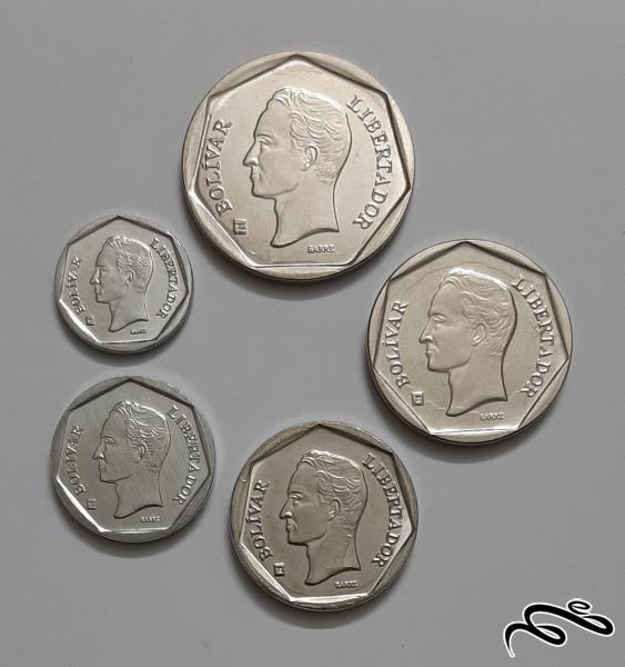 ست کامل سکه های ونزوئلا