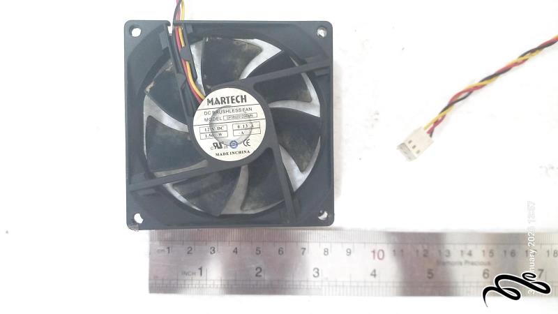 فن 8x8 سانتی متری سه سیم Martech