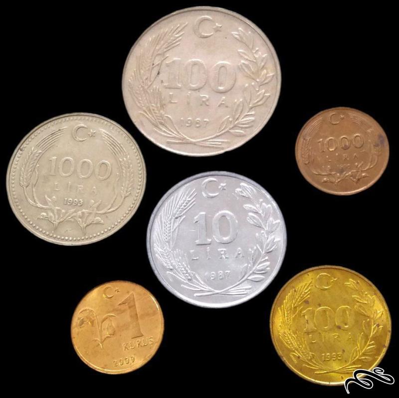 ست 6 عددی قدیمی ترکیه (گالری بخشایش)