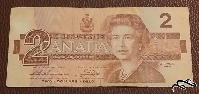 تک اسکناس قدیمی 2 دلار کانادا