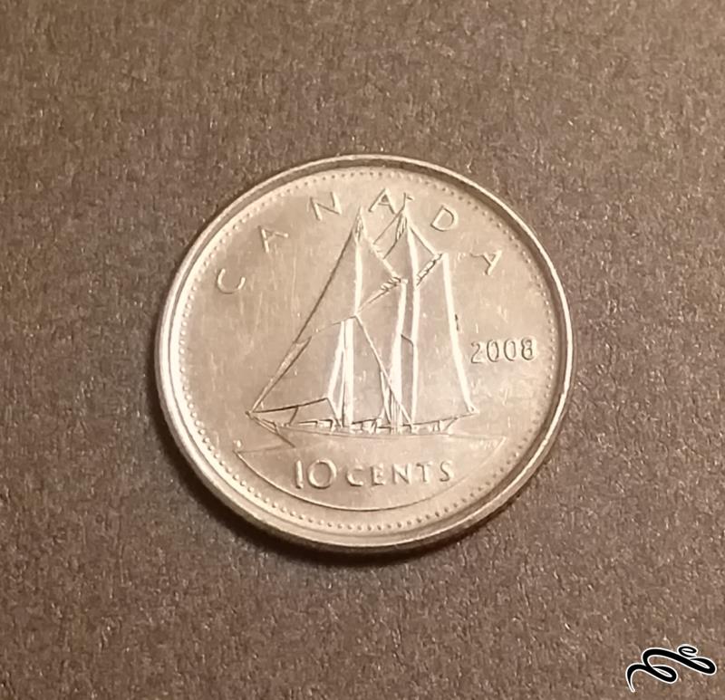 سکه 10 سنت کانادا 2008