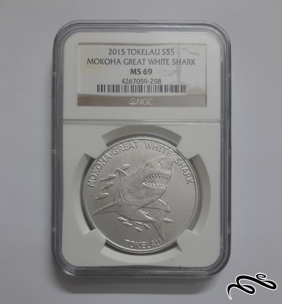 سکه نقره 5 دلاری یادبودی توکلائو 2015