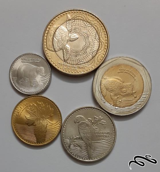 ست کامل سکه های کلمبیا