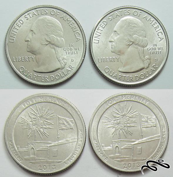 💰 سکه کوارتر دلار یادبودی آمریکا  🔷 2013 میلادی
