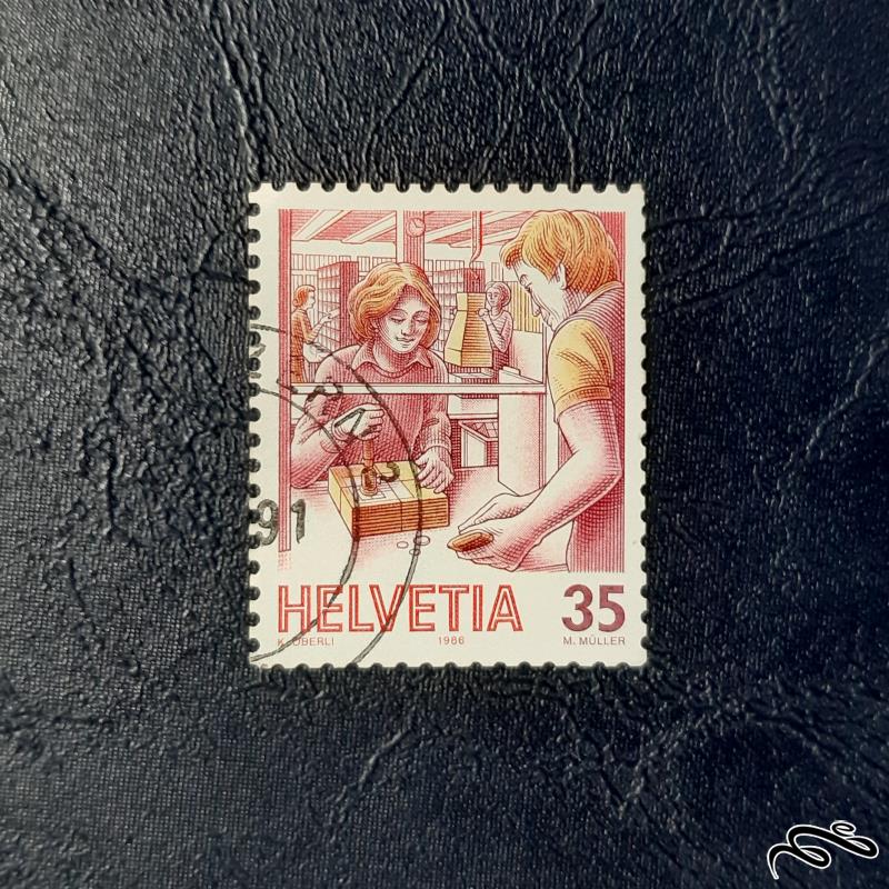 تمبر  سوئیس - سری 9