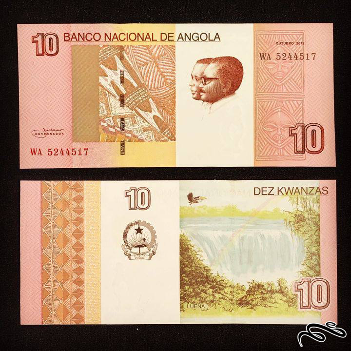 تک برگ بانکی اسکناس 10 کوانزال آنگولا