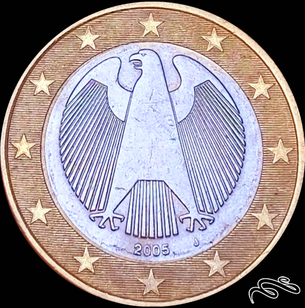 سکه یک 1 یورو 2005 (J) آلمان