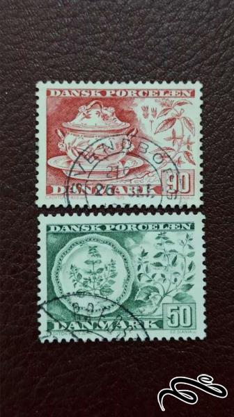 2 تمبر دانمارک (کد 14)