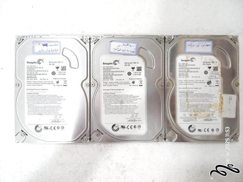 هارد Seagate ST3500418AS 500GB ساتا معیوب