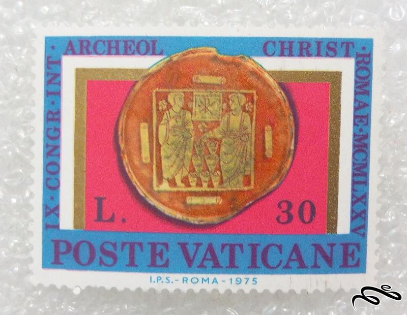 تمبر قدیمی و زیبای ۱۹۷۵ واتیکان (۹۸)۴ F