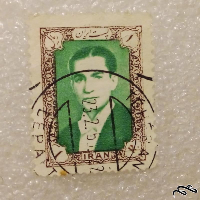 تمبر 1336 پهلوی هفتم پستی 1 ریال باطله (96)6