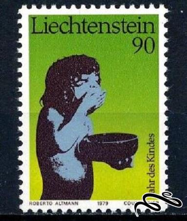 تمبر زیبای 1979 باارزش International Year of the Child المان . لیختن اشتاین (93)0