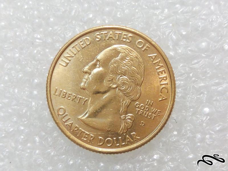 سکه زیبای کوارتر دلار 2004 امریکا روکش اب طلا (3)314