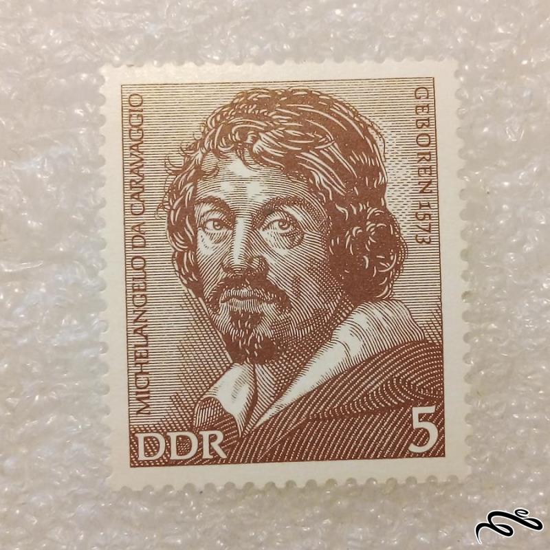 تمبر زیبای کلاسیک ۱۹۵۸ باارزش DDR  المان . میشلانجلو (۹۳)۷