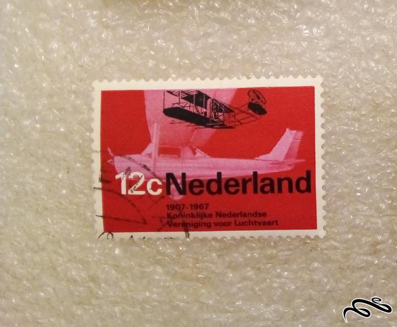 تمبر باارزش قدیمی ۱۹۶۹ هلند. هواپیما (۹۳)۲