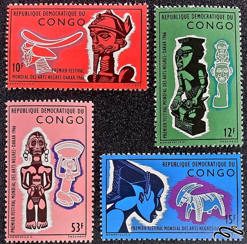 جشنواره جهانی هنر سیاه پوست world-festival of negro art / کنگو 1966