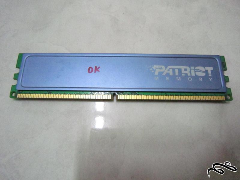 512 مگابایت DDR2 باس 667 برند Patriot با هیت سینک