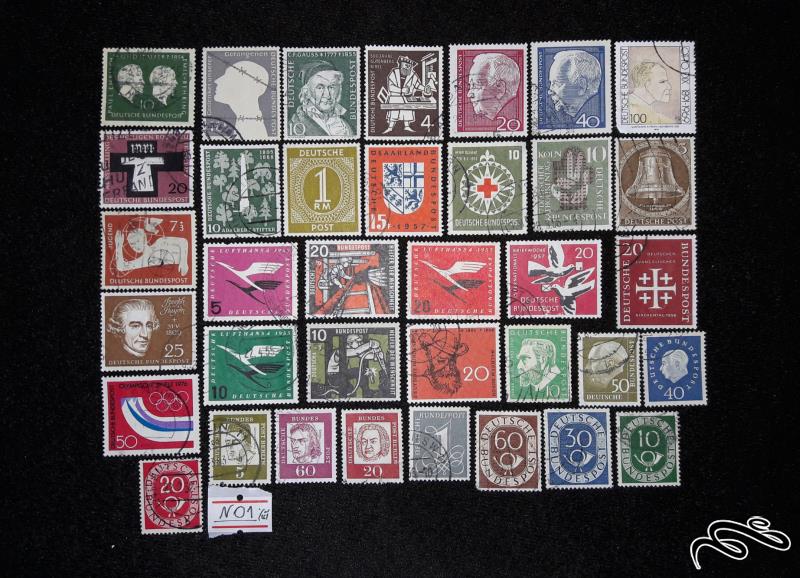 N01 * مجموعه تمبر خارجی مهر خورده آلمان