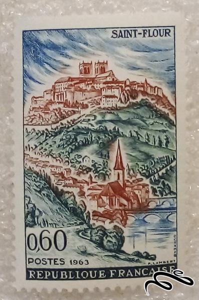 تمبر زیبای قدیمی ۱۹۶۳ فرانسه (۹۶)۰