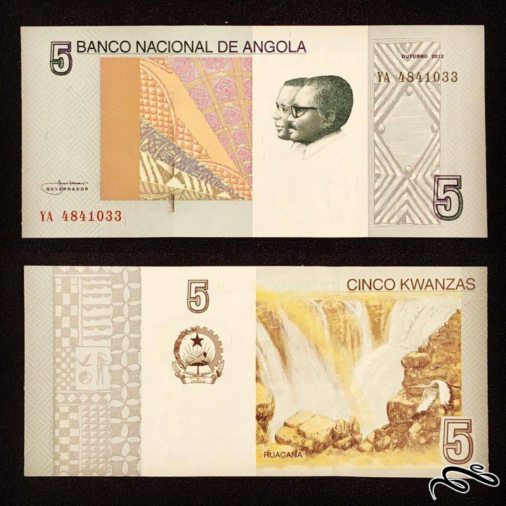 تک برگ بانکی اسکناس 5 کوانزال آنگولا