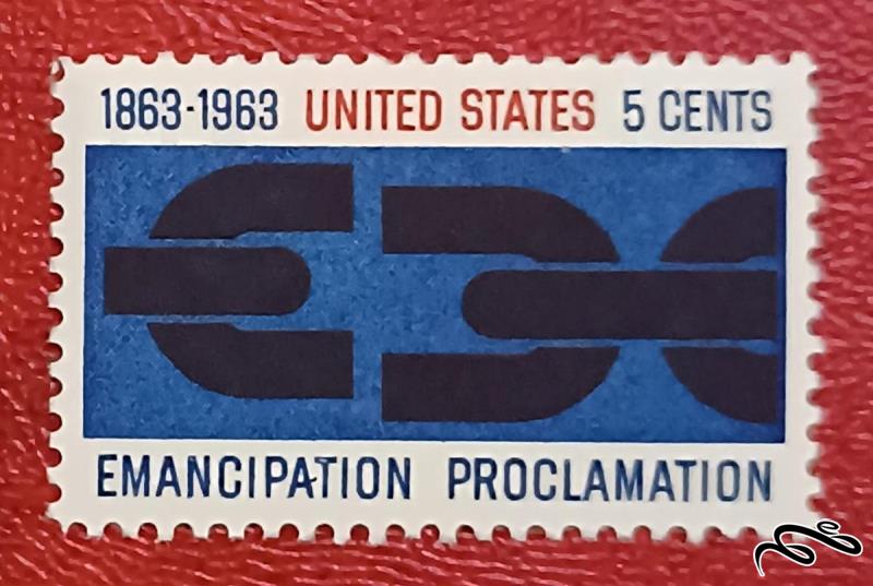 تمبر زیبای باارزش قدیمی ۵ سنت ۱۹۶۳ امریکا . پروکلمیشن (۹۳)۹
